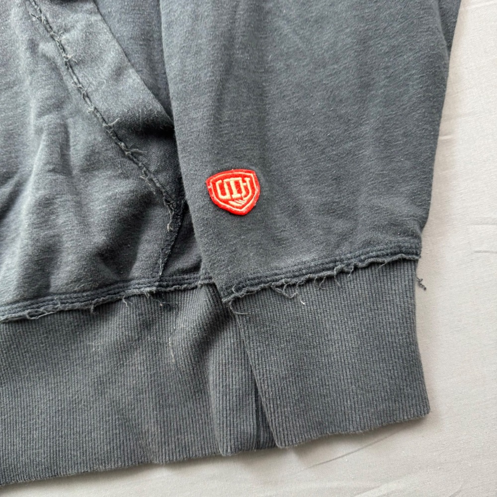 Old Time Hockey NY Rangers Hoodie Small Loge Collection Grey NHL Sweatshirt - Picture 4 of 7